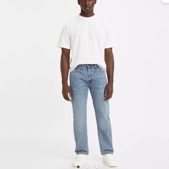 Levi's 505™ REGULAR FIT MEN'S JEANS W38 L30 Clif Medium Wash - Picture 2 of 5